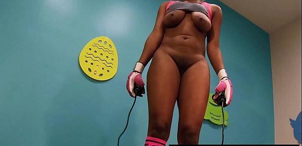  Working My Best Friends Slut Daughter Out In My Gym , Fit Ebony Brutal Ass Cheeks Boxing And Intense Jumping Rope Public Nudity With Huge Natural Ebony Boobs Bouncing Ebonyass Jiggling on Sheisnovember